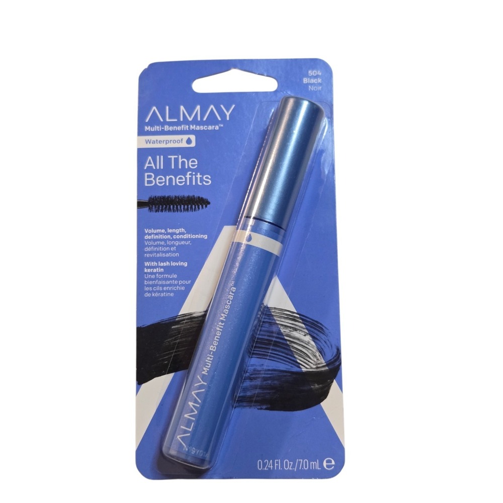 NEW Almay Multi Benefit Mascara VOLUME,LENGHT DEFINITION WATERPROOF 504 BLACK